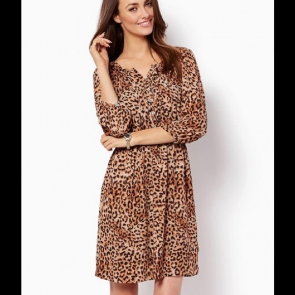 NWT Charming Charlie "Zora" Leopard Print Dress - Picture 2 of 8